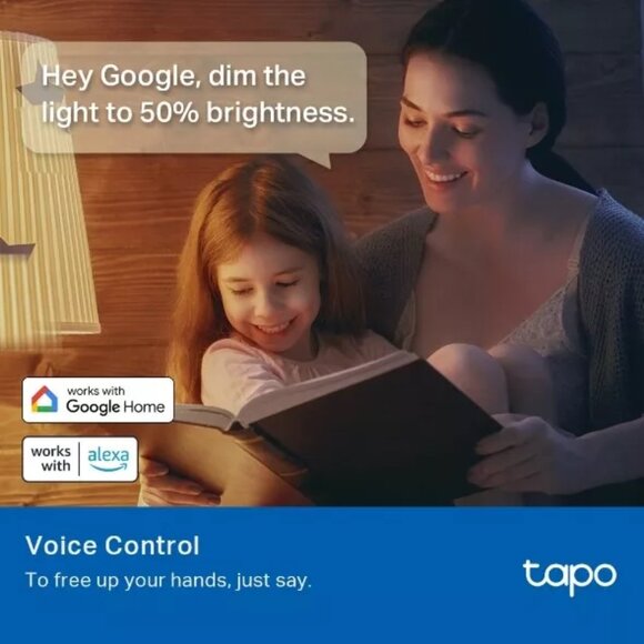 TP-Link Tapo Smart Light Bulbs, 16M Colors RGBW, Dimmable, Compatible with Alexa - Picture 8 of 9